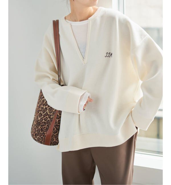 Spick and Span「《追加》J.J.Mercer / ジェイジェイマーサー 別注 キーネックプルオーバー」|ニット・セーター|