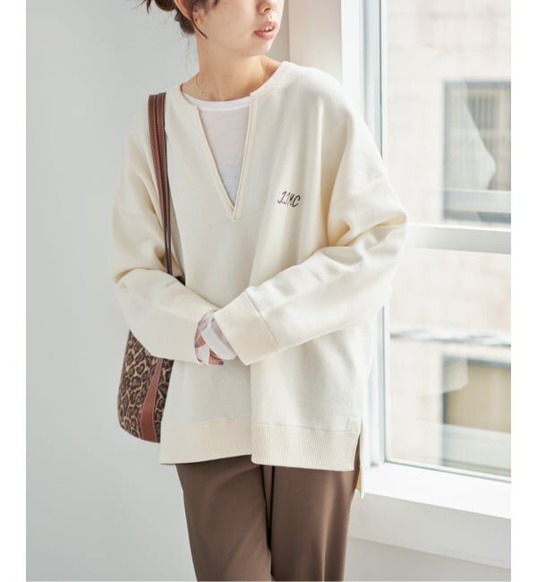 Spick and Span「《追加》J.J.Mercer / ジェイジェイマーサー 別注 キーネックプルオーバー」|ニット・セーター|