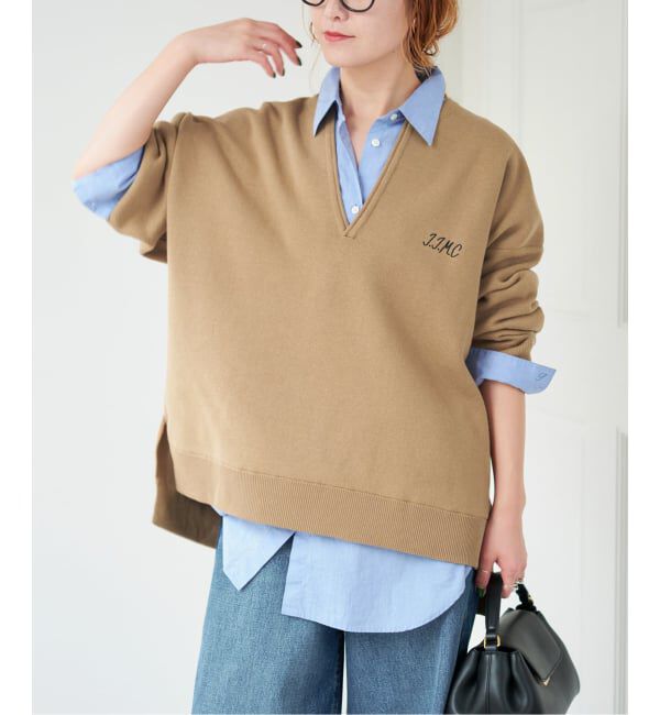 Spick and Span「《追加》J.J.Mercer / ジェイジェイマーサー 別注 キーネックプルオーバー」|ニット・セーター|