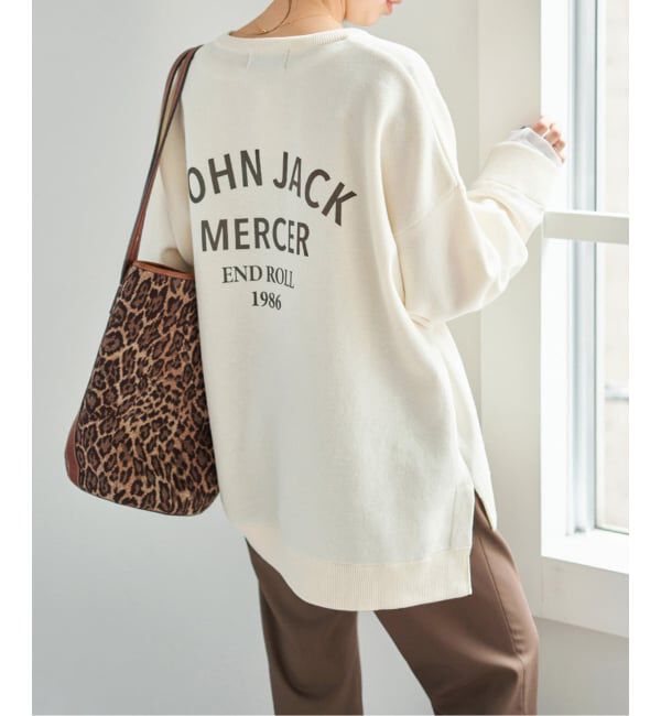 Spick and Span「《追加》J.J.Mercer / ジェイジェイマーサー 別注 キーネックプルオーバー」|ニット・セーター|ホワイト A