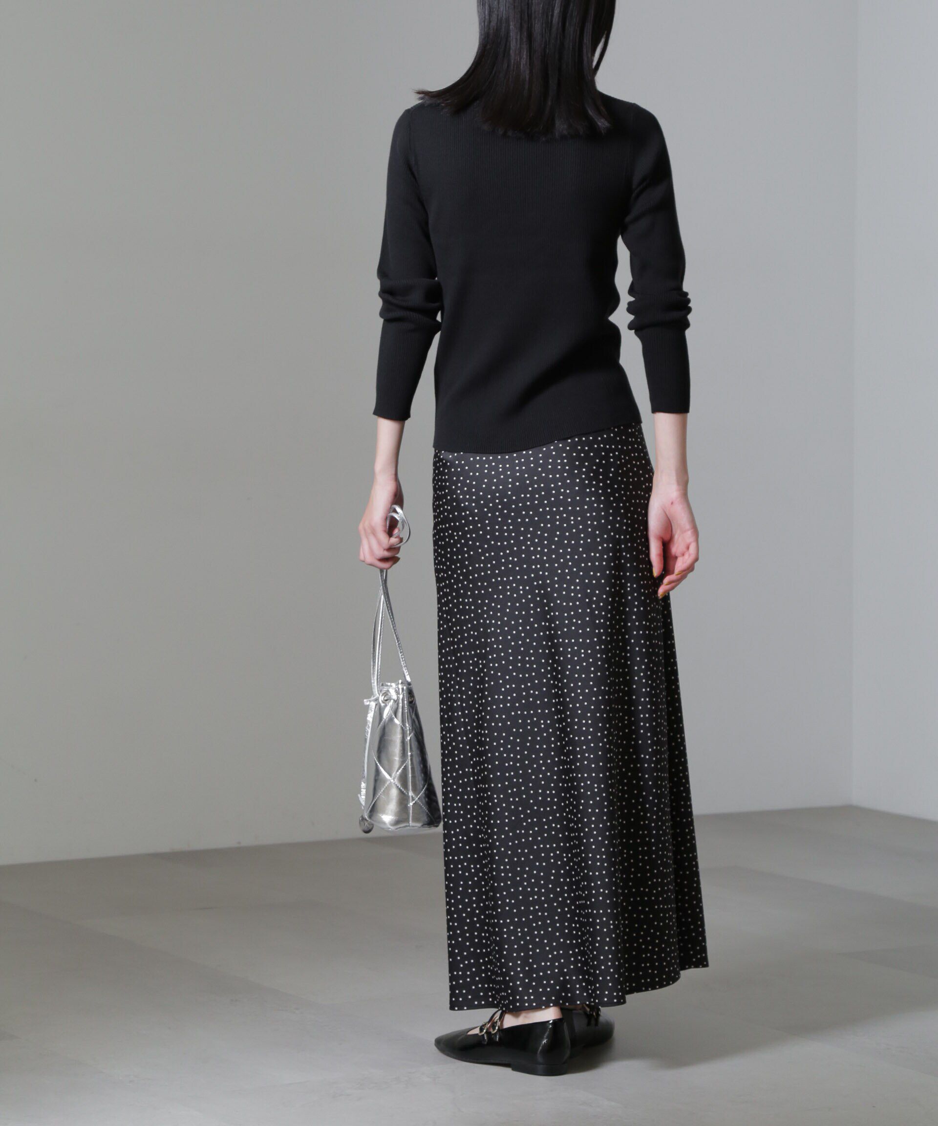 nano･universe「CICA＆UVカット加工リブニット」|ニット・セーター|