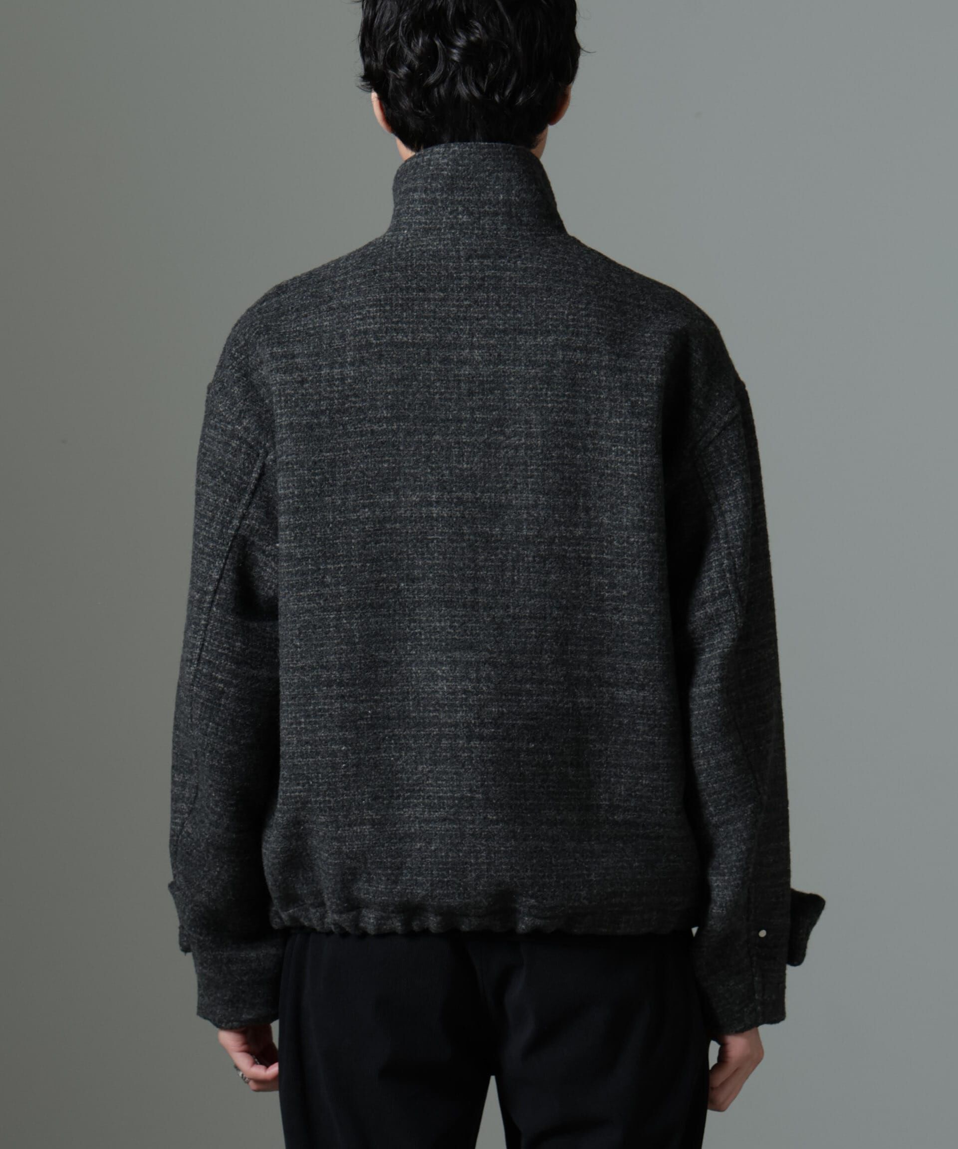 nano･universe「スライバーライクシャギースタンドブルゾン」|ブルゾン・スタジャン|