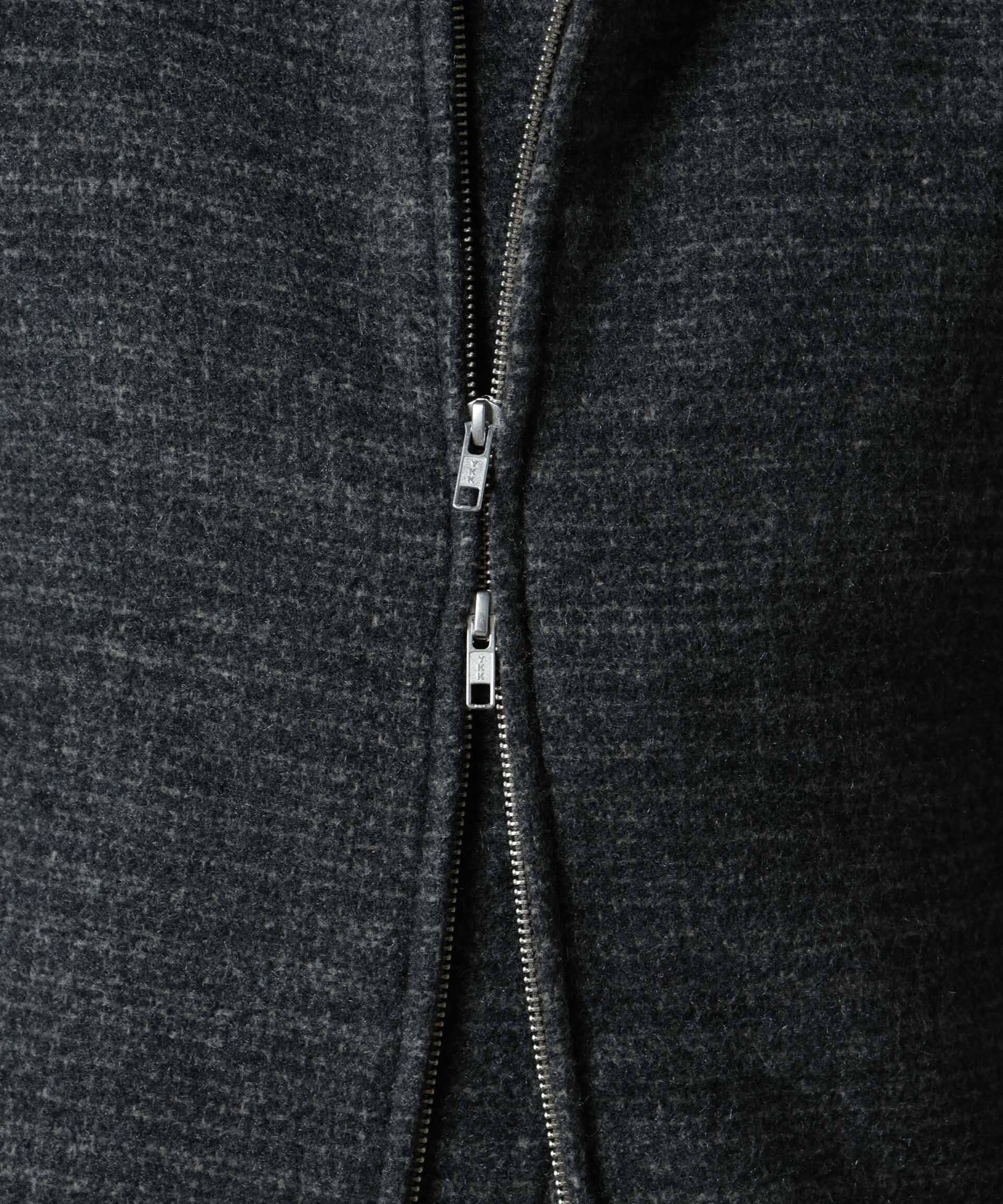 nano･universe「スライバーライクシャギースタンドブルゾン」|ブルゾン・スタジャン|