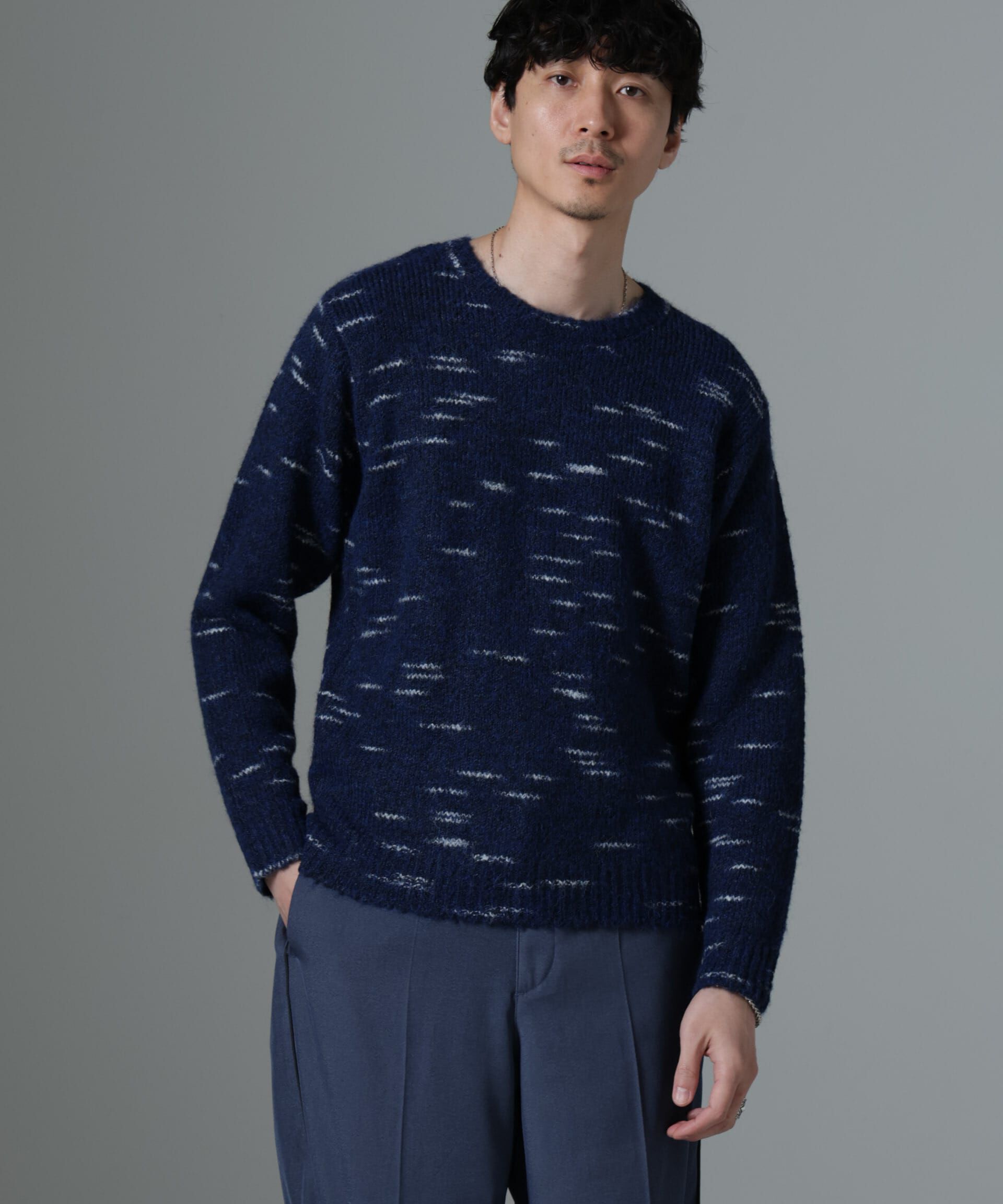 nano･universe「ノイズカモニット」|ニット・セーター|