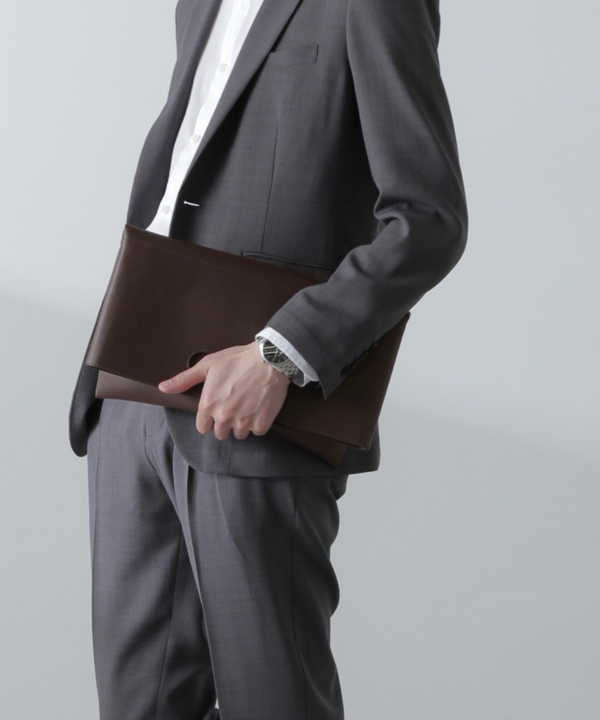 nano･universe「WEB限定/シンセティックレザー2WAYクラッチバッグ」|ショルダー・メッセンジャー|