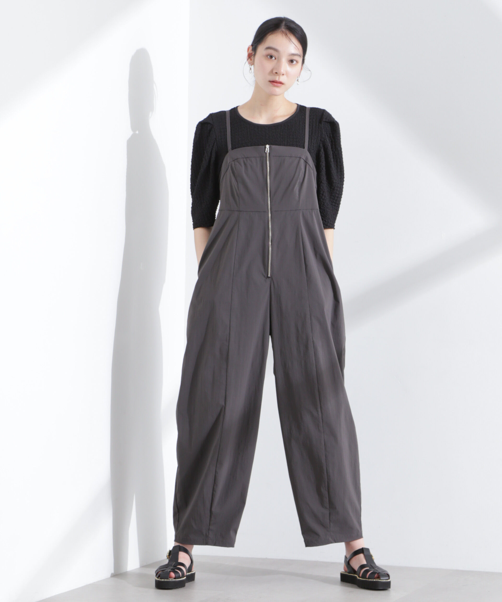 nano･universe「シャーリングタックスリーブトップス」|Tシャツ・カットソー|