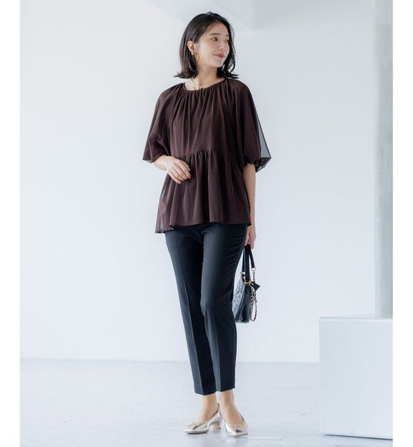 組曲「【WEB限定】T/Rツイルストレッチ テーパードパンツ」|その他|