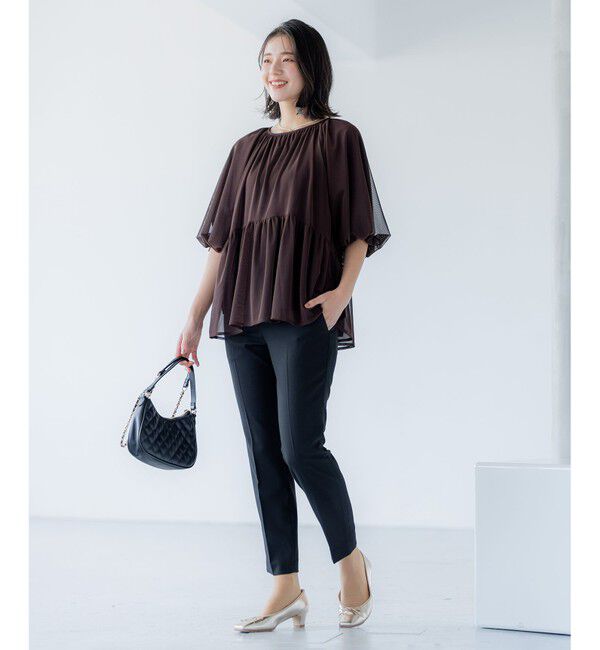 組曲「【WEB限定】T/Rツイルストレッチ テーパードパンツ」|その他|