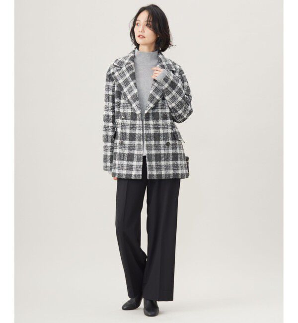 自由区「BALLIループミルドチェック コート」|その他|