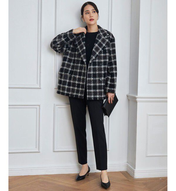 自由区「BALLIループミルドチェック コート」|その他|