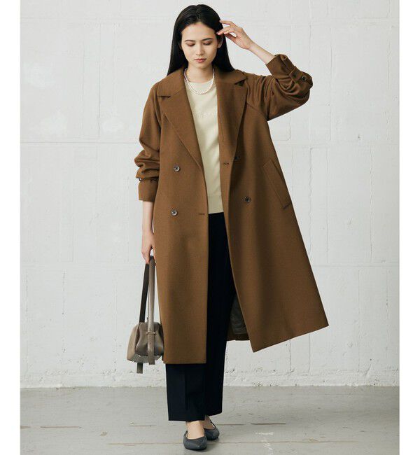 自由区「【SHIHOさん着用】Super100sライトビーバーロング コート」|その他|