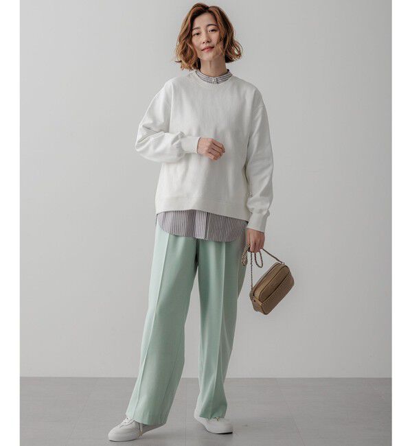 23区「【WEB&一部店舗限定カラーあり/Oggi2月号掲載】カラー スウェット」|Tシャツ・カットソー|