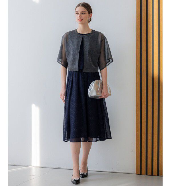 23区「【APPLAUDIR】グロッシーニット ボレロカーディガン」|カーディガン|