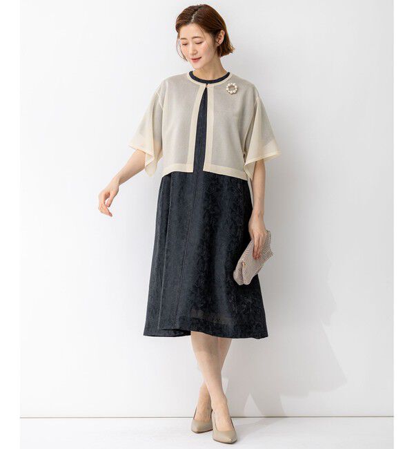 23区「【APPLAUDIR】グロッシーニット ボレロカーディガン」|カーディガン|