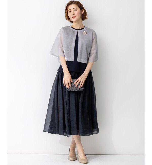 23区「【APPLAUDIR】グロッシーニット ボレロカーディガン」|カーディガン|