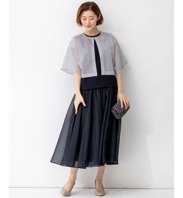 23区「【APPLAUDIR】グロッシーニット ボレロカーディガン」|カーディガン|