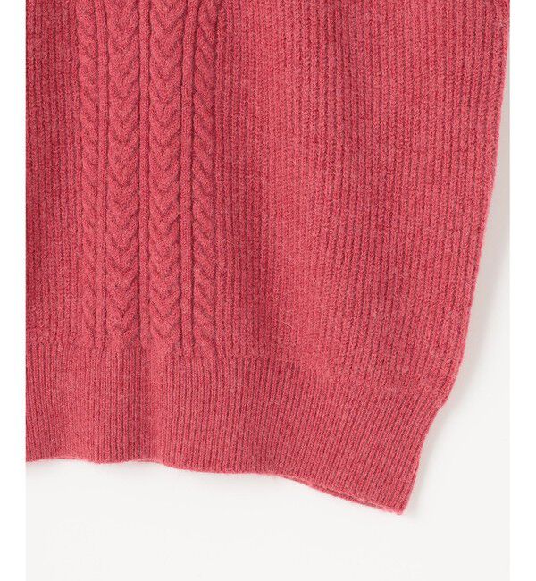 any SiS「【洗える】フロントケーブルポイントアンゴラブレンド ニット」|ニット・セーター|