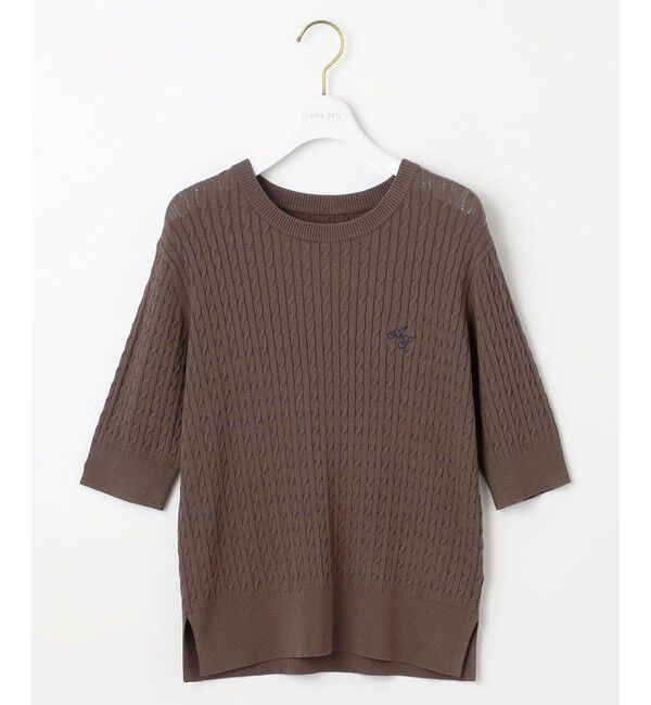 ANY SIS「ケーブルニット プルオーバー」|ニット・セーター|