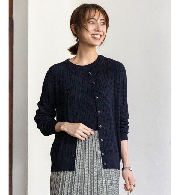 ANY SIS「ケーブルニット プルオーバー」|ニット・セーター|