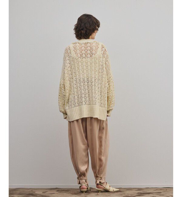 GRACE CONTINENTAL「zipミドルニットカーディガン」|カーディガン|