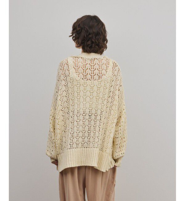 GRACE CONTINENTAL「zipミドルニットカーディガン」|カーディガン|