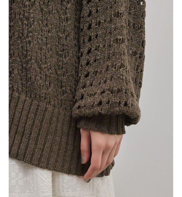 GRACE CONTINENTAL「zipミドルニットカーディガン」|カーディガン|