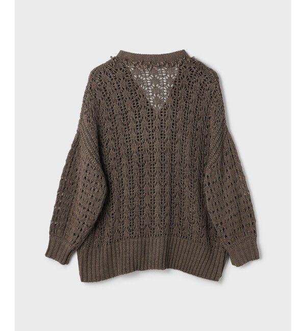 GRACE CONTINENTAL「zipミドルニットカーディガン」|カーディガン|