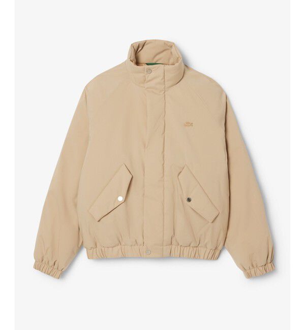 LACOSTE「撥水 防風 パデッド ボリュームテクニカルナイロンブルゾン」|ダウン|