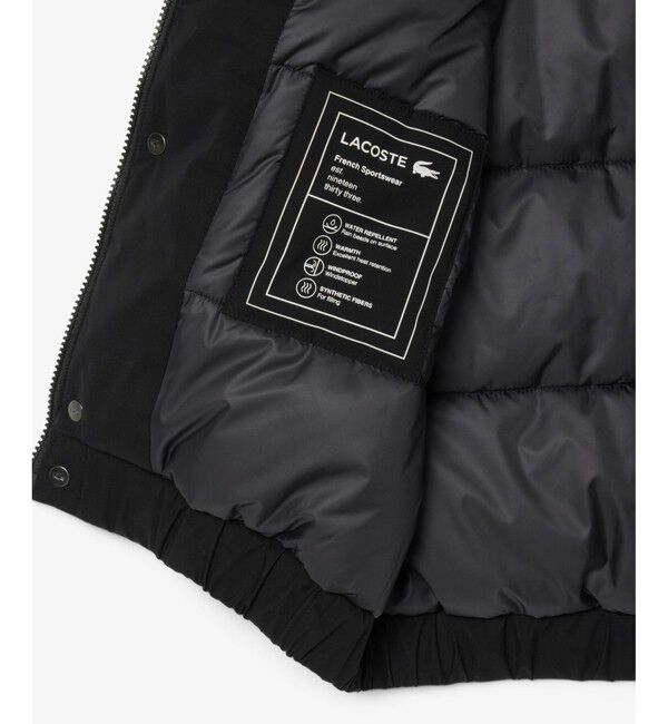LACOSTE「撥水 防風 パデッド ボリュームテクニカルナイロンブルゾン」|ダウン|