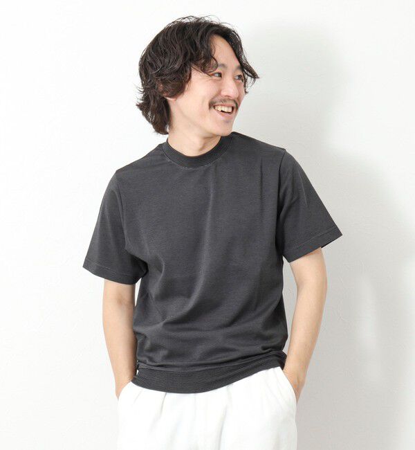 NOLLEY'S goodman「《ビジカジ対応》セミシルケットスムース ボーダードレスTシャツ 25SS」|Tシャツ・カットソー|