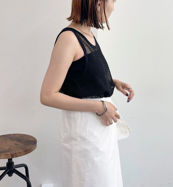 fredy emue「メッシュチュニックタンクトップ」|タンクトップ|