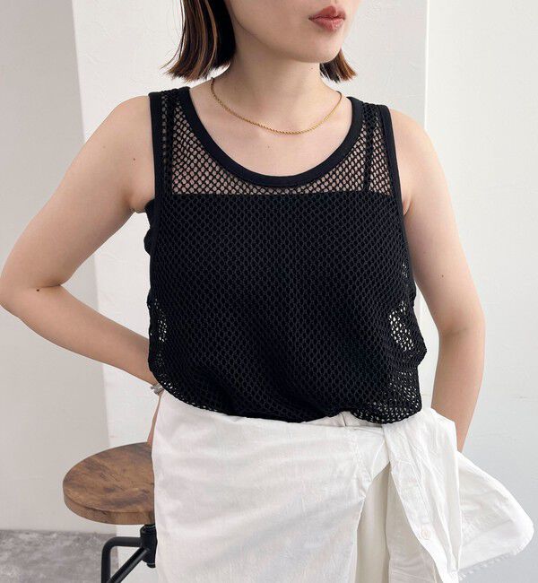 fredy emue「メッシュチュニックタンクトップ」|タンクトップ|