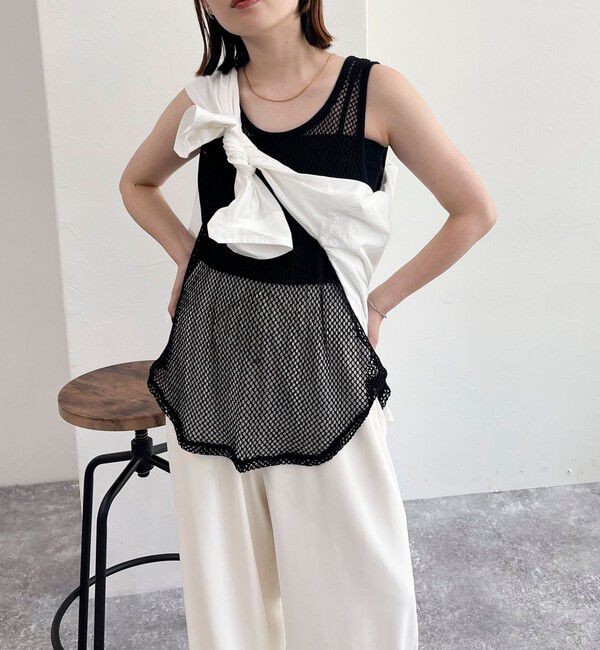 fredy emue「メッシュチュニックタンクトップ」|タンクトップ|