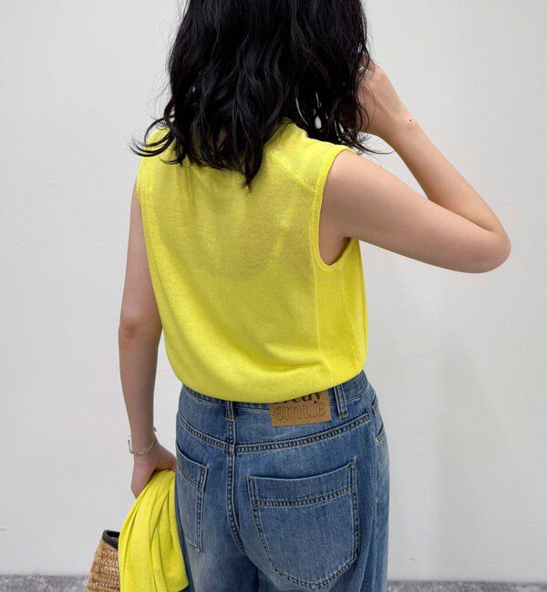 fredy emue「リネン混ノースリーブニットプルオーバー」|タンクトップ|