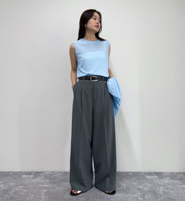 fredy emue「リネン混ノースリーブニットプルオーバー」|タンクトップ|