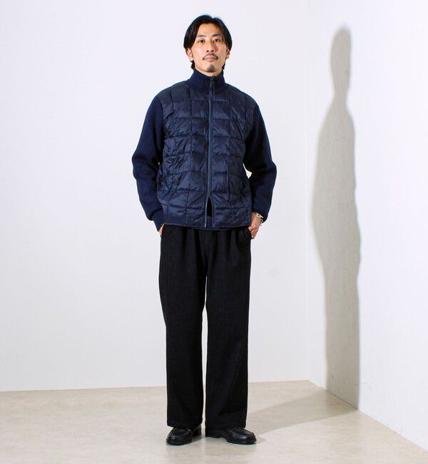 GLOSTER「【TAION/タイオン】ベーシック ハイネックWジップ ニットスリーブダウンジャケット」|ダウン|
