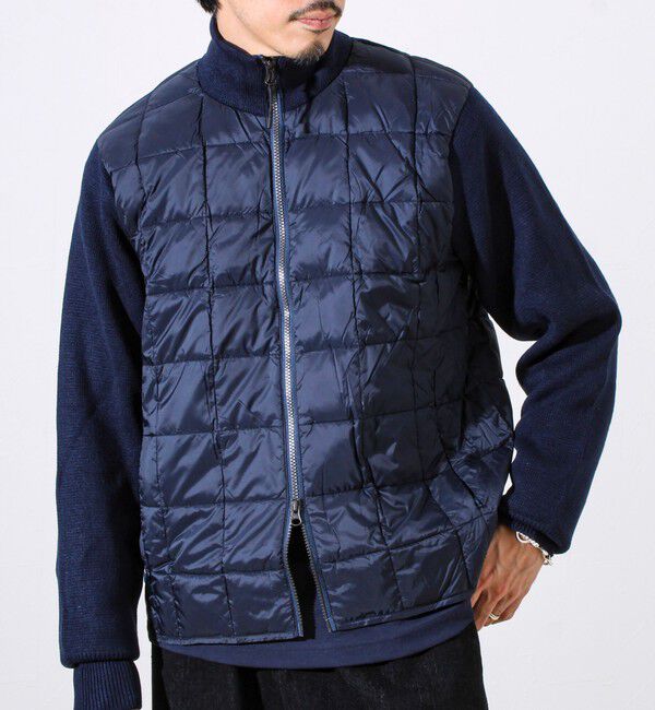 GLOSTER「【TAION/タイオン】ベーシック ハイネックWジップ ニットスリーブダウンジャケット」|ダウン|