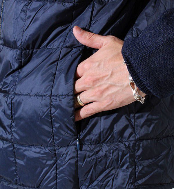 GLOSTER「【TAION/タイオン】ベーシック ハイネックWジップ ニットスリーブダウンジャケット」|ダウン|