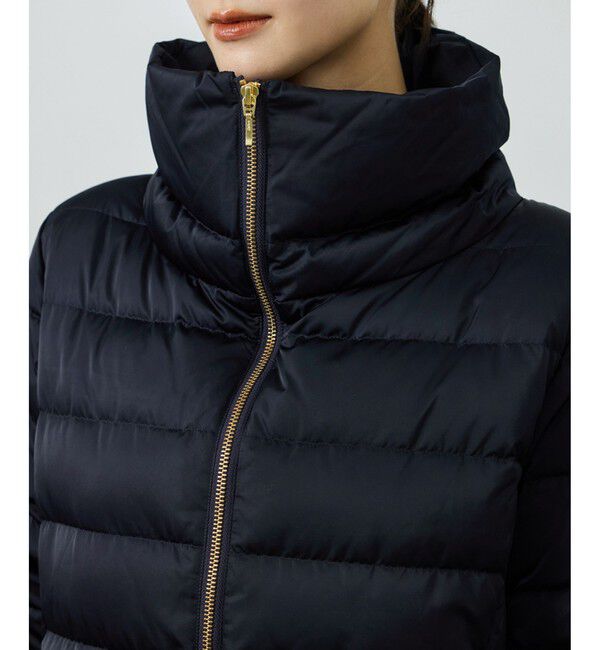 ROPE「サテンロング丈ダウンコート/イージーケア」|ダウン|