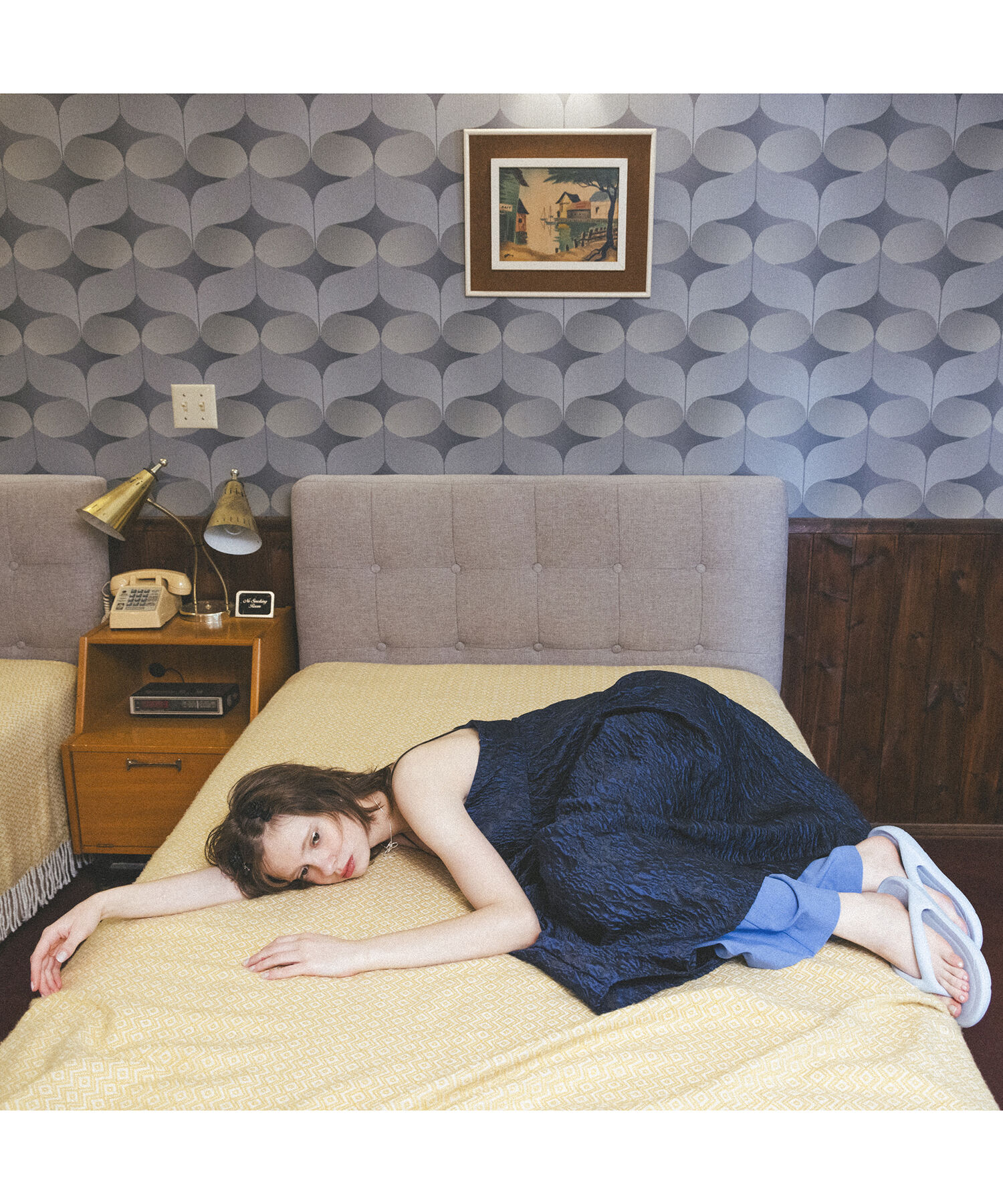 VIS「【VISDRESS】ふくれジャガードフレアワンピース【洗える】」|ワンピース|