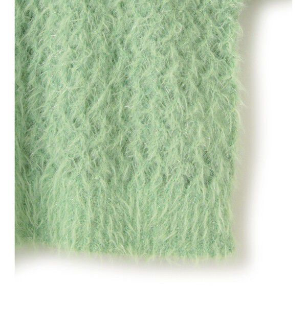 VIS「キラッと華やか！透かし柄シャギーニットプルオーバー」|ニット・セーター|