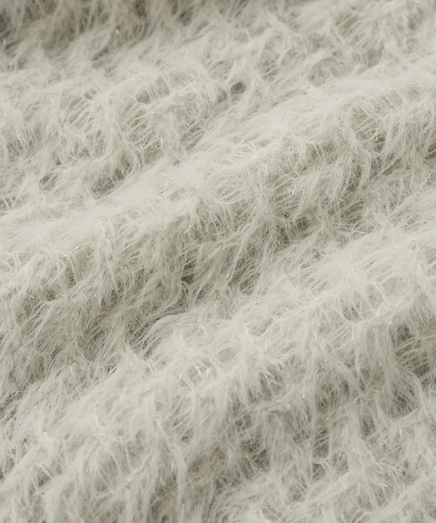 VIS「キラッと華やか！透かし柄シャギーニットプルオーバー」|ニット・セーター|