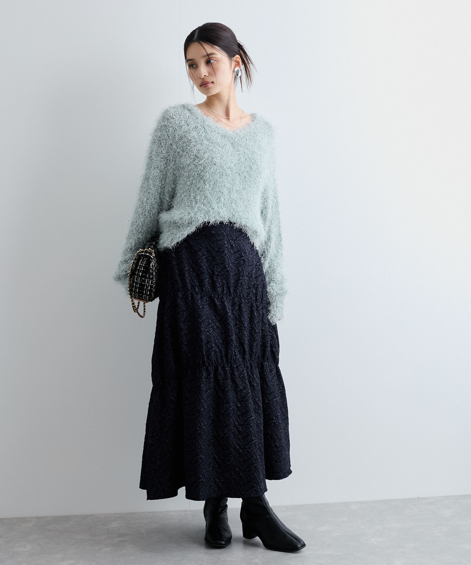 VIS「【洗える】ふわキラニットプルオーバー」|ニット・セーター|