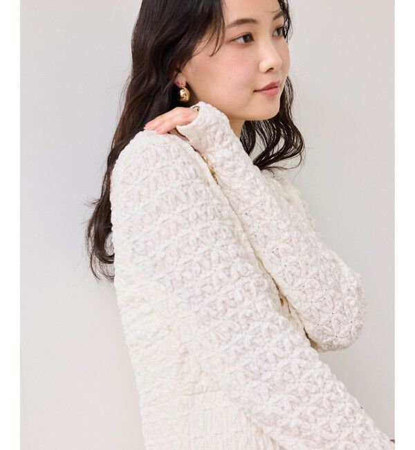 VIS「膨れジャガードカットソーワンピース」|ワンピース|