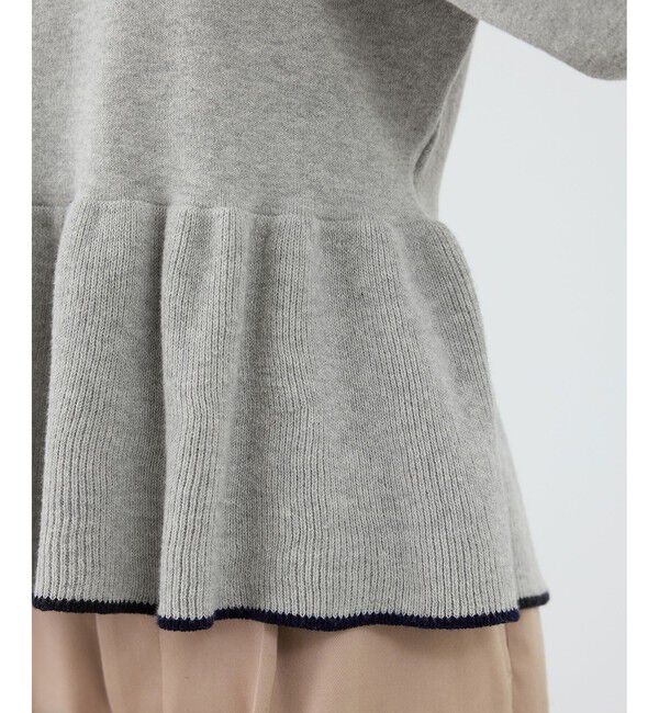 Rope&rsquo;Picnic「ペプラムポロカラーニット」|ニット・セーター|