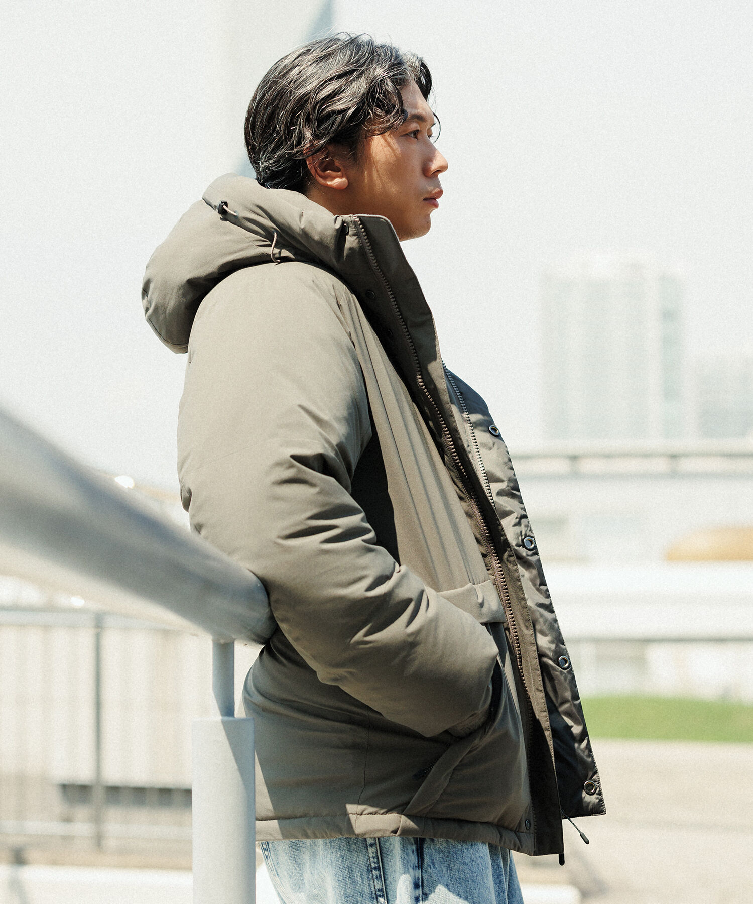 ADAM ET ROPE'「【ALLIED】700FP ショート フーディー ダウンジャケット / ユニセックス」|ダウン|