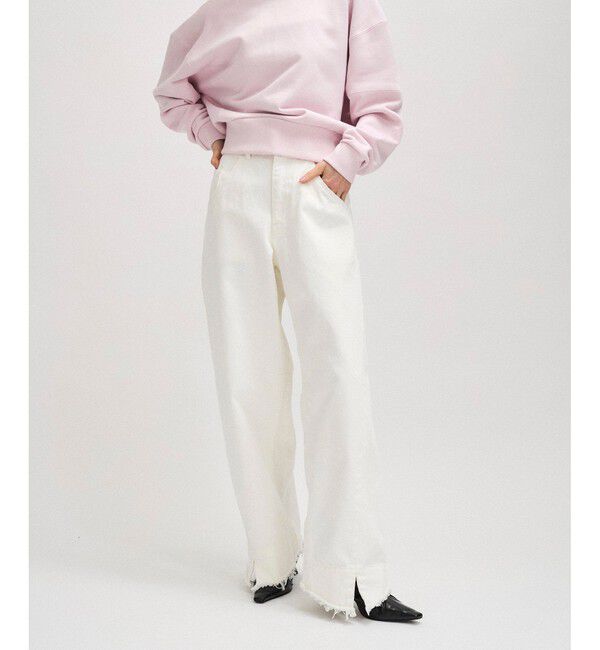 ADAM ET ROPE'「【サステナブル】ルーズフィットアジャストデニム」|デニム|