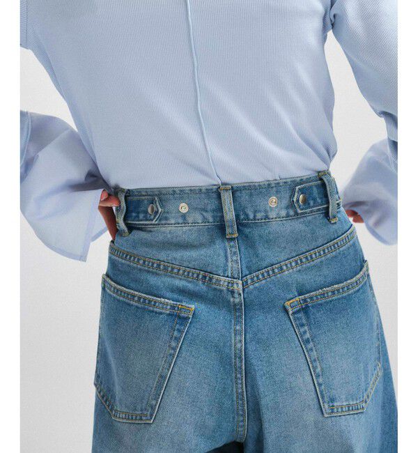 ADAM ET ROPE'「【サステナブル】ルーズフィットアジャストデニム」|デニム|