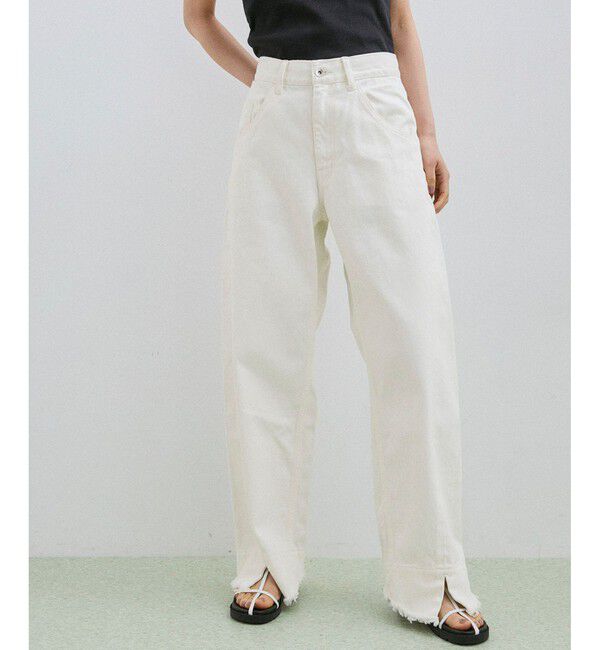 ADAM ET ROPE'「【サステナブル】ルーズフィットアジャストデニム」|デニム|