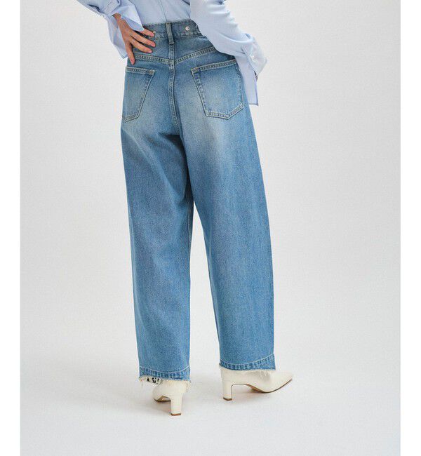 ADAM ET ROPE'「【サステナブル】ルーズフィットアジャストデニム」|デニム|